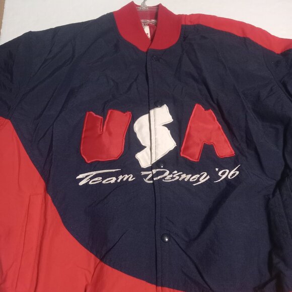 Team Disney VTG 1996 Embroidered Adult US Olympics Windbreaker Jacket L - Picture 1 of 11